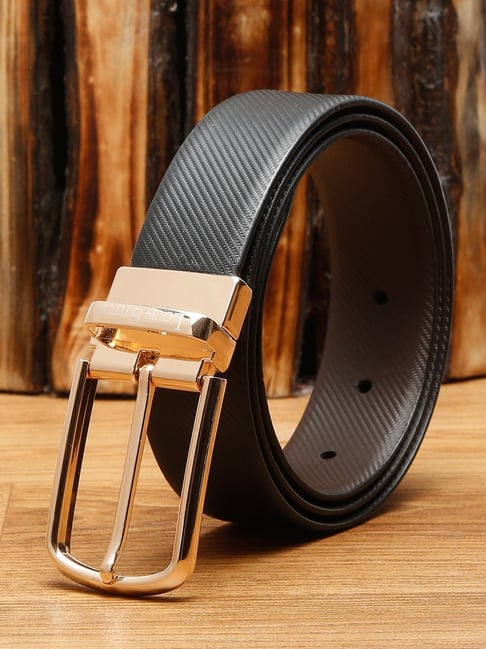 Buy Black & Brown Leather Reversible Belt for Men Online At Best Price @  Tata CLiQ
