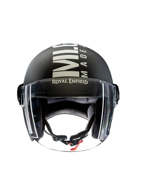 Buy Royal Enfield Matt Black MLG Open Face Helmet M at Best Price Tata CLiQ