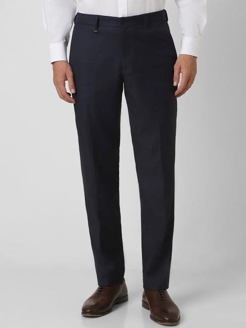 Buy CLARE&CLARA COMBO OF TWO ( BLACK AND SKY BLUE ) FLAT FRONT SLIM FIT  REGULAR FORMAL TROUSERS Online at Best Prices in India - JioMart.