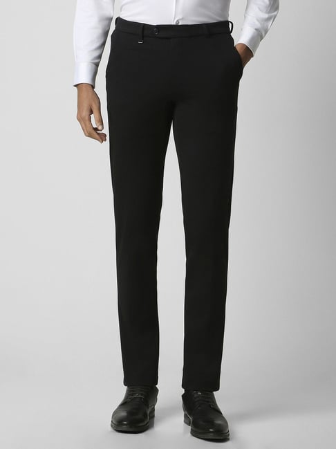 Buy Black Trousers & Pants for Men by NETPLAY Online | Ajio.com