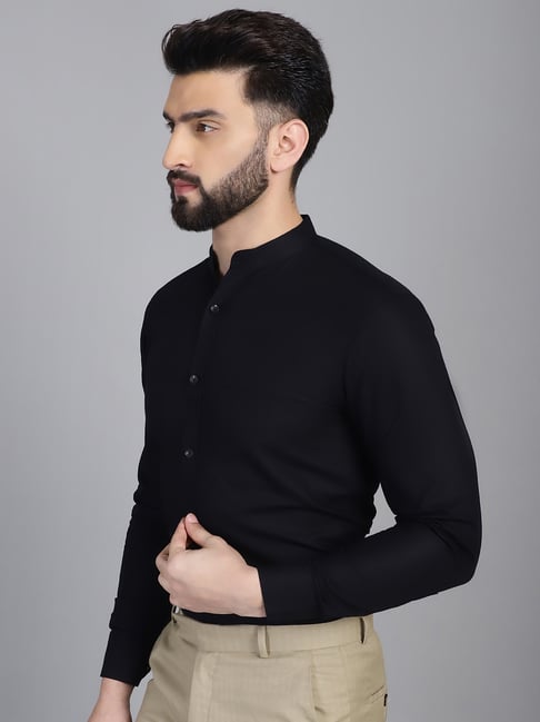 Buy Indian Needle Black Regular Fit Shirt for Men's Online @ Tata CLiQ