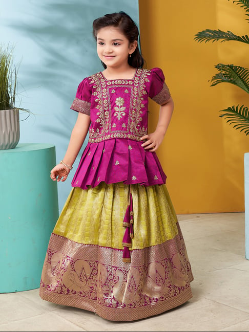 Full Embroidered Lehenga Choli in Peach Choli Indian Outfit for Girl Lehenga  Choli for Girl Baby Eid Gift Lehenga for Toddler - Etsy Hong Kong