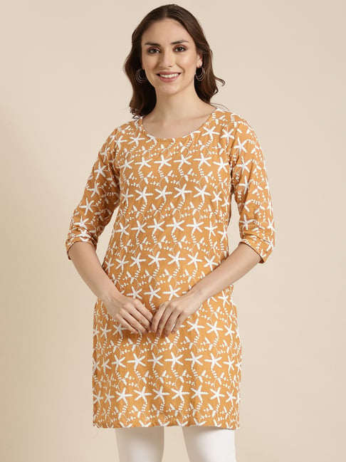 showoffff SHOWOFF Mustard Embroidered Kurti-picture-46