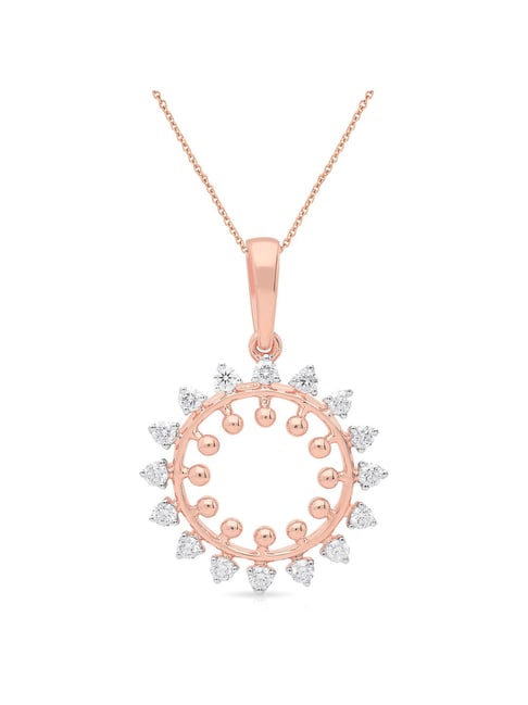 Malabar Gold & Diamonds BIS Hallmark (750) 18k Rose Gold Pendant For Women