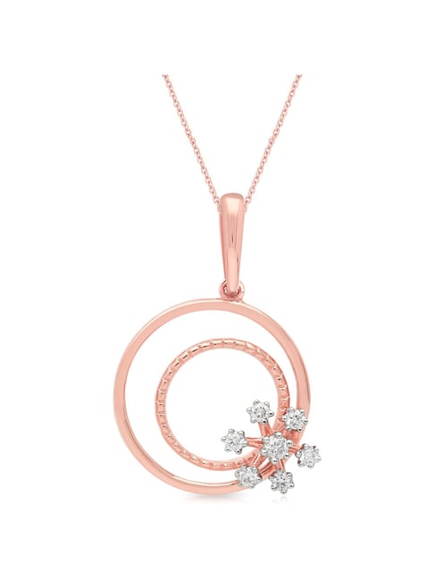 Malabar Gold and Diamonds 18k Rose Gold Pendant for Women