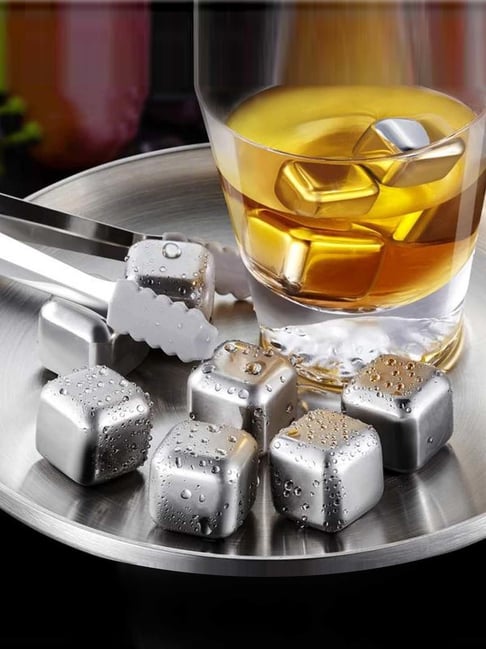 Buy HAZEL Silver Stainless Steel Multipurpose Reusable Ice Cube at