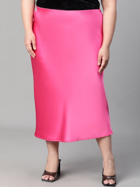 Solid Pencil Pink Pencil Skirt 5xl 2025 Pencil Wrap Skirt Formal