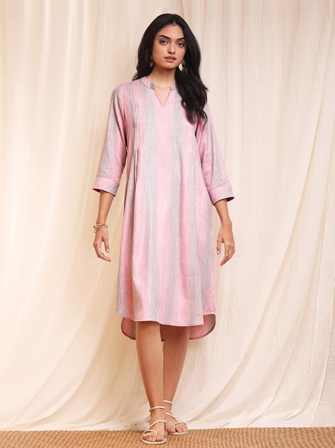 Buy Pink Fort Pink & Grey A Line Dress for Women's Online @ Tata CLiQ