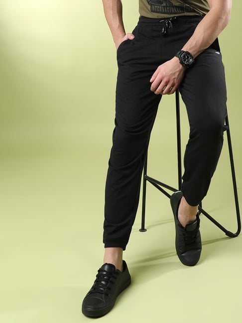 Crocodile Black Comfort Fit Joggers-picture-46