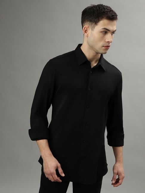 Iconic Men Solid Slim Fit Rayon Shirt-picture-28