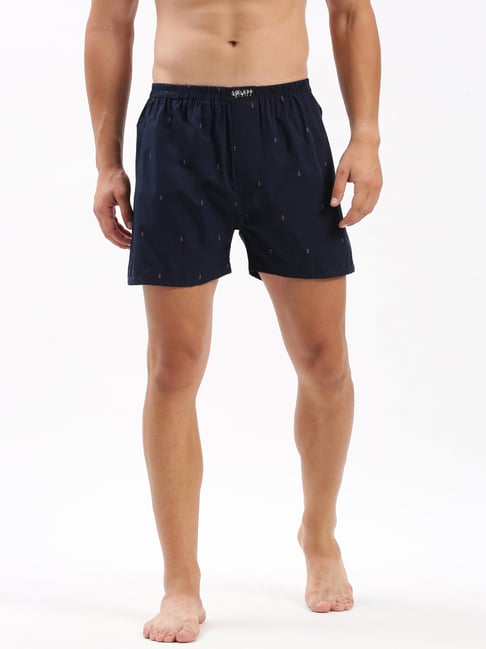 showoffff SHOWOFF Navy Slim Fit Printed Cotton Boxers-picture-27