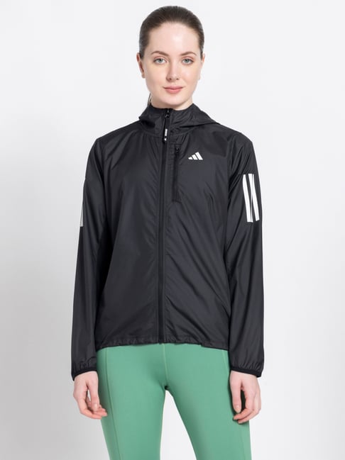 adidas Black Printed Sports Hoodie-image-17