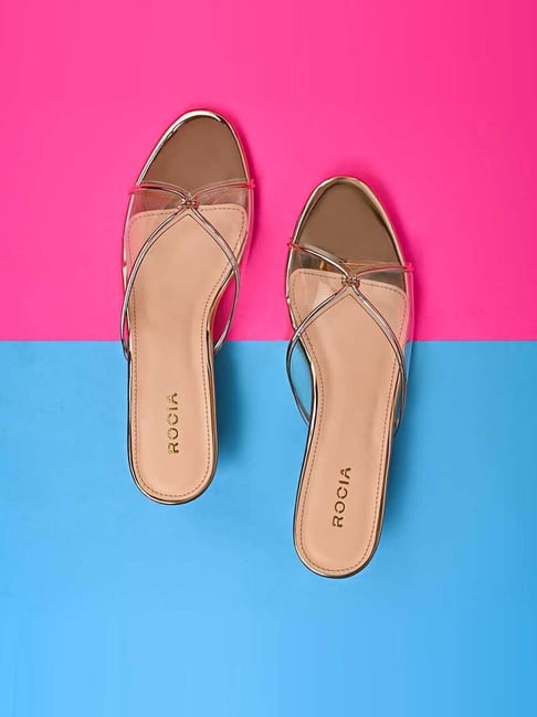 Rocia by Regal Women's Rose Gold Casual Sandals