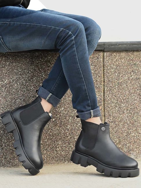 Eego Italy Men's Black Chelsea Boots