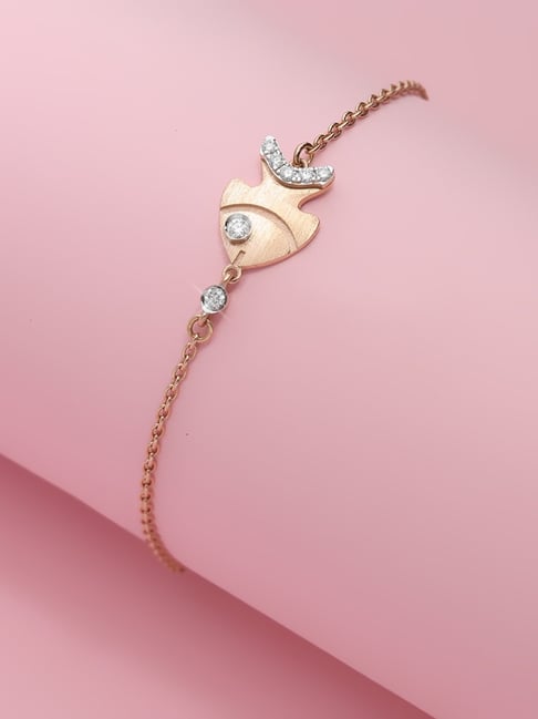 Malabar Gold & Diamonds 18k Rose diamond Loose Bracelet