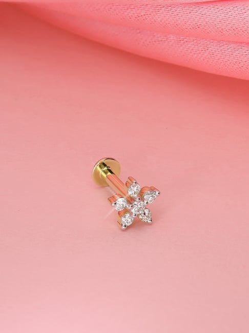 Malabar Gold and Diamonds 18k Yellow Diamond Nosepin