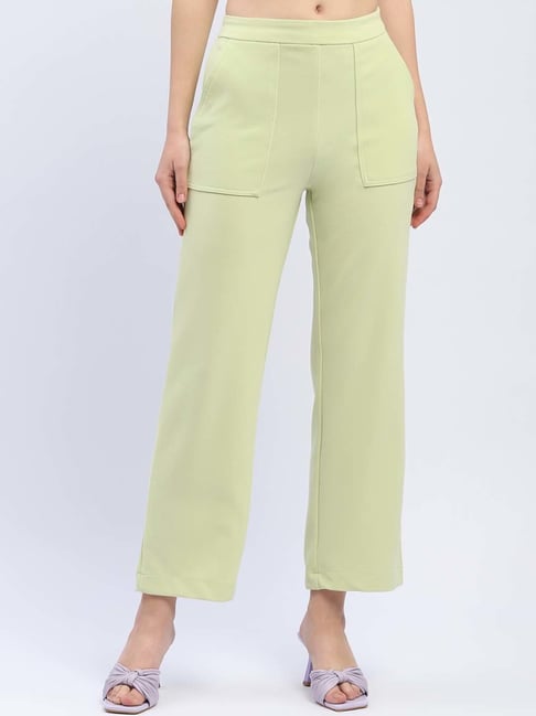 MADAME Green Mid Rise Pants-picture-18