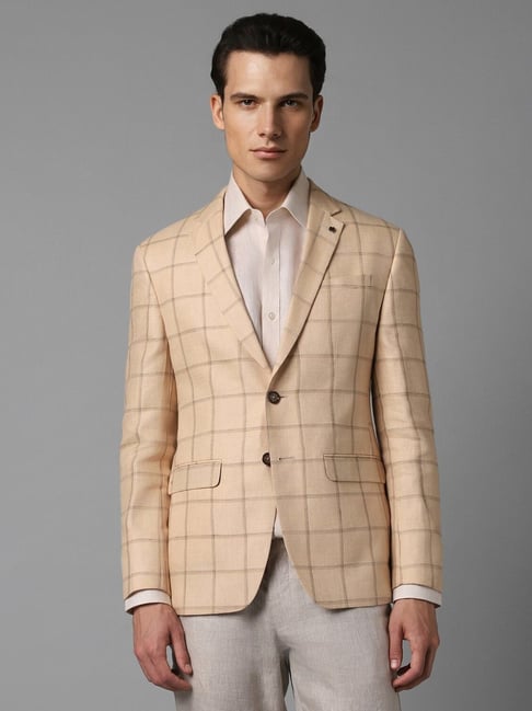 Louis philippe linen blazer hotsell