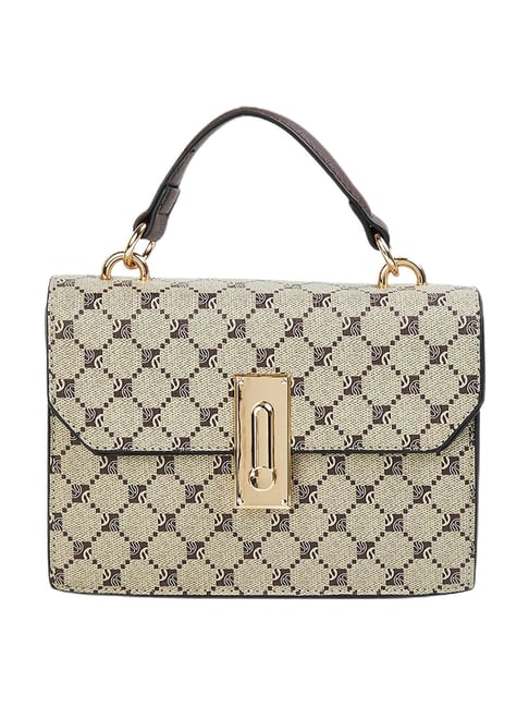 Beige satchel bag online