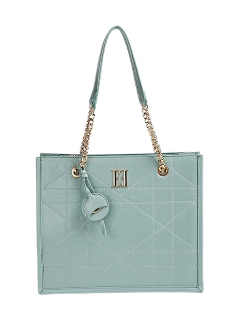 Buy Elle Blue Textured Tote Bag at Best Price Tata CLiQ