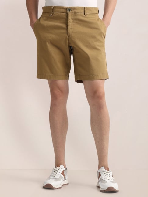 U.S. Polo Assn. Khaki Cotton Slim Fit Shorts-picture-10