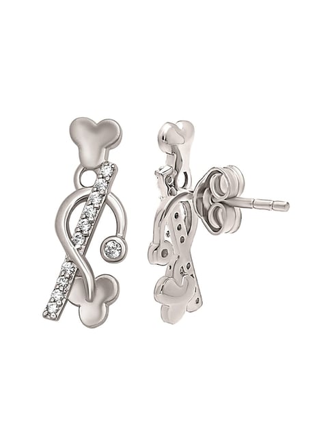 Buy Silberry Sterling Silver Aashi's Stud Earrings Online At