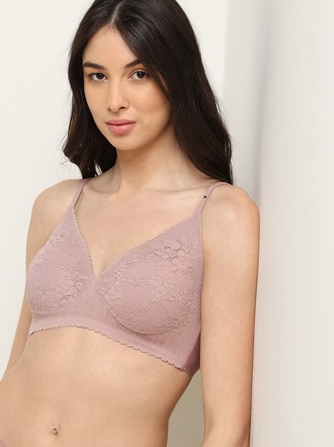 Wunderlove by Westside Brown Lace Invisible Bra