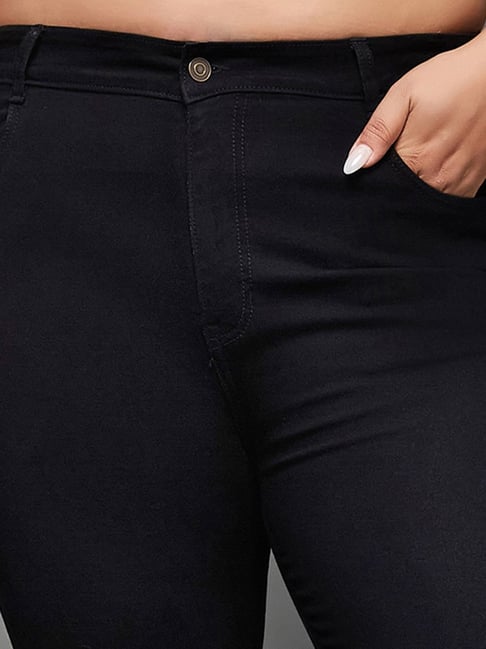 Miss Chase A+ Black Denim Skinny Fit High Rise Jeans