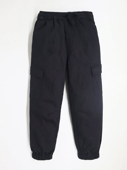 Cherry Crumble By Nitt Hyman Kids Black Solid Joggers