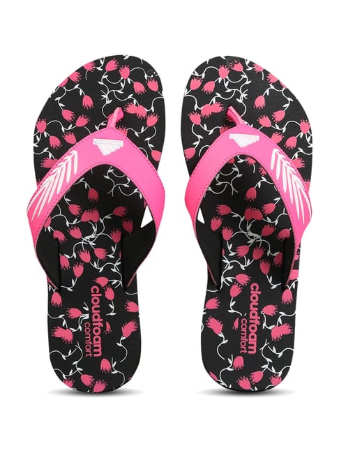 Adidas cloudfoam flip flops ladies online