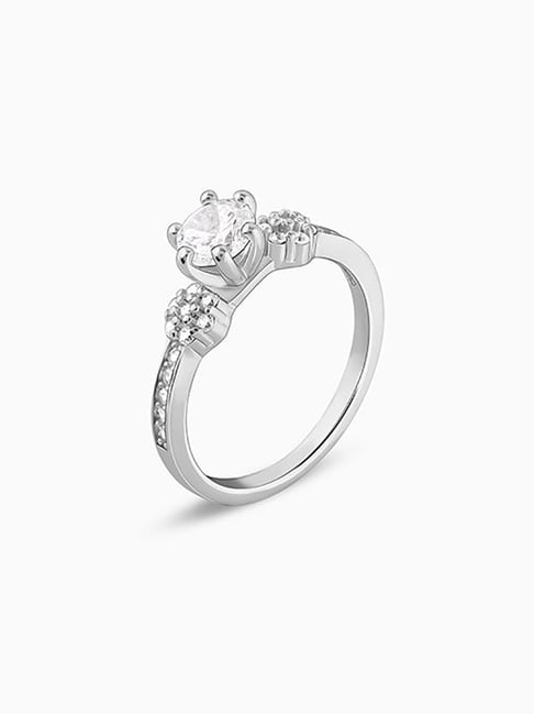 Buy GIVA 925 Silver Tr¿s Belle Ring Online At Best Price @ Tata CLiQ