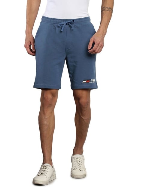 Ajio Mens Navy Jogger Shorts Tommy Hilfiger Jogging Shorts - Main Image