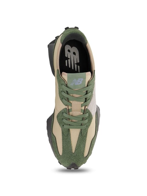 New Balance Men's 327 Green Casual Sneakers