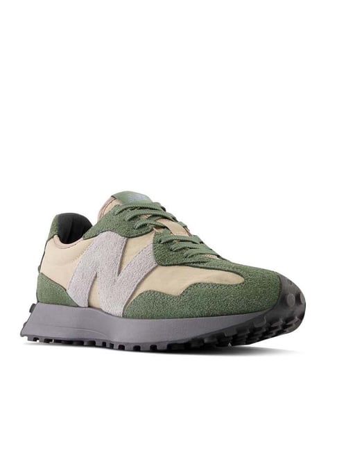 New Balance Men's 327 Green Casual Sneakers