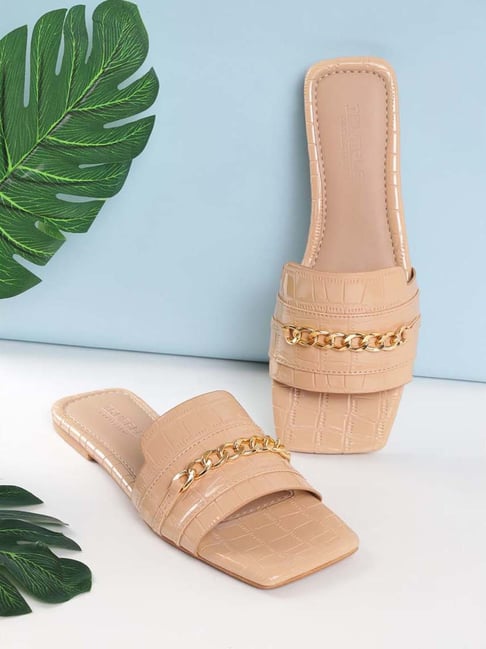 Truffle Collection Women's Nude Casual Sandals-picture-35