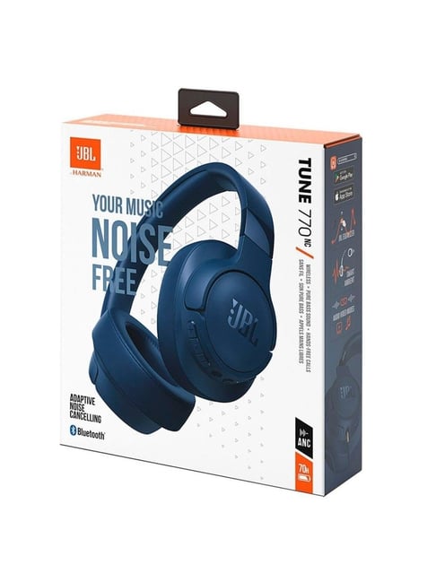 Buy JBL Tune 770NC Wireless Over Ear ANC Headphones (Blue) Online