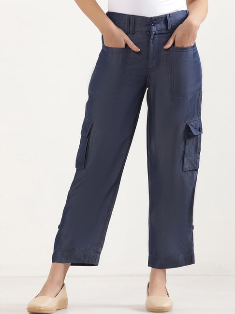 Elleven from Aurelia Blue Mid Rise Cargo Pants-picture-28