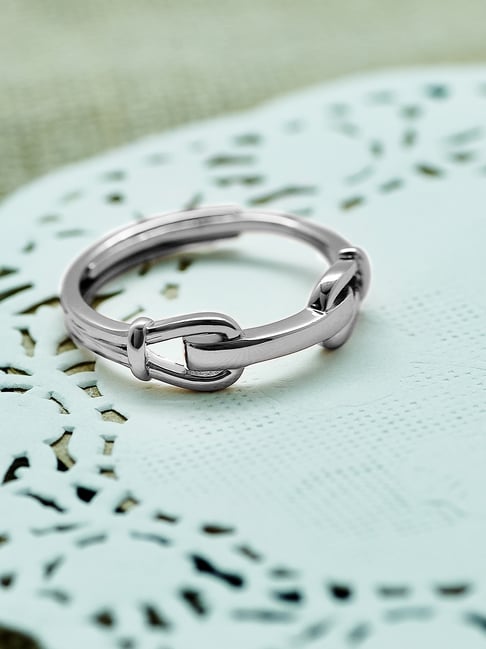 Silberry 925 Silver Love Lock Ring