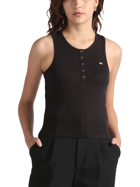 Tommy Hilfiger Black Slim Fit Tank Top