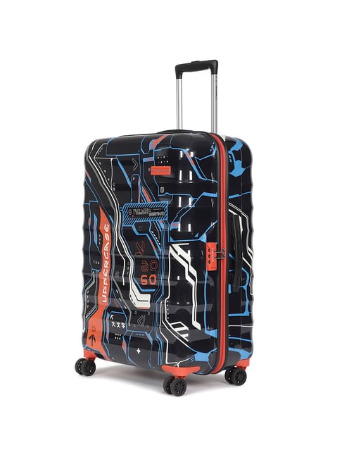 Uppercase Cyber Punk Black 8 Wheel Large Hard Trolley Bag - 53 cm-picture-19
