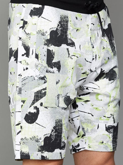KAPPA Multicolored Cotton Regular Fit Printed Sports Shorts