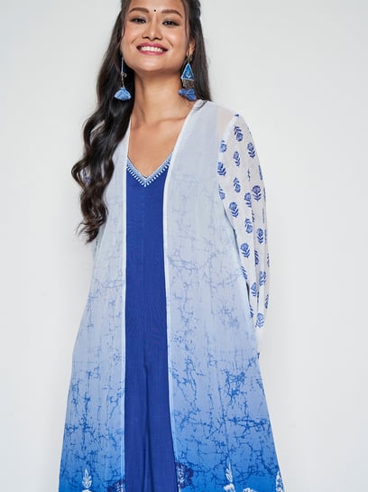 chinese dress ladies Elaina Long Kaftan – Sunskaara main image 1