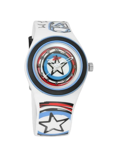 Zoop NRC4048PP28 Marvel 2019 Captain America Analog Watch for Kids