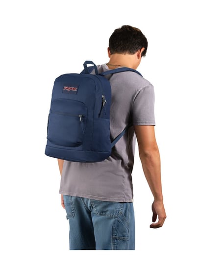 Buy JanSport Cross Town Plus Blue Medium Backpack - 34 Ltrs at