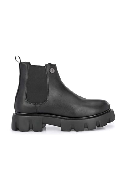 【both】GAO PLATFORM CHELSEA-BLACK 39 Buy Chunky Chelsea & Derby Leather Boots | Men's Chunky Boots