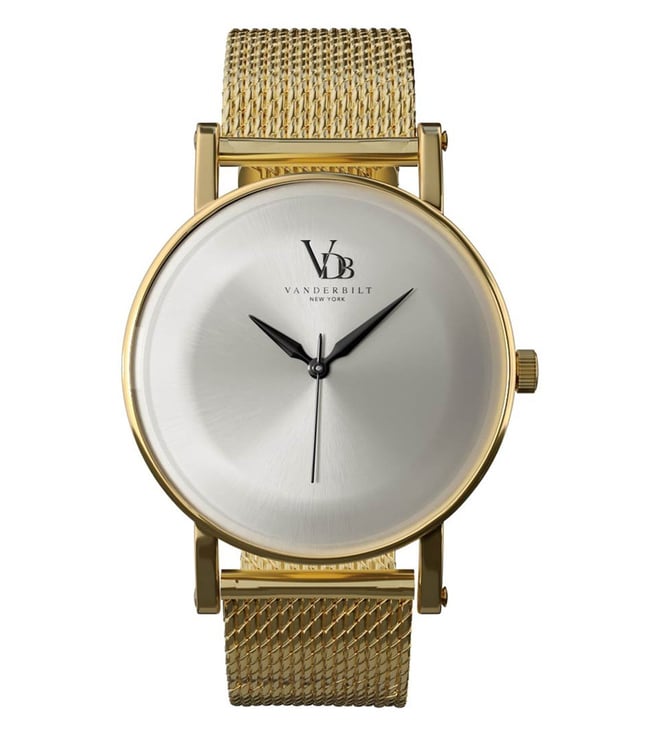 Lids Vanderbilt Commodores Stainless Steel Watch with Leather Band -  Gold/Black | CoolSprings Galleria