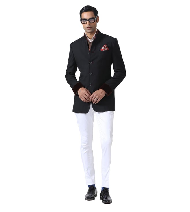 Buy Jacquard Textured Tuxedo Blazer for Men Online @ Tata CLiQ Luxury