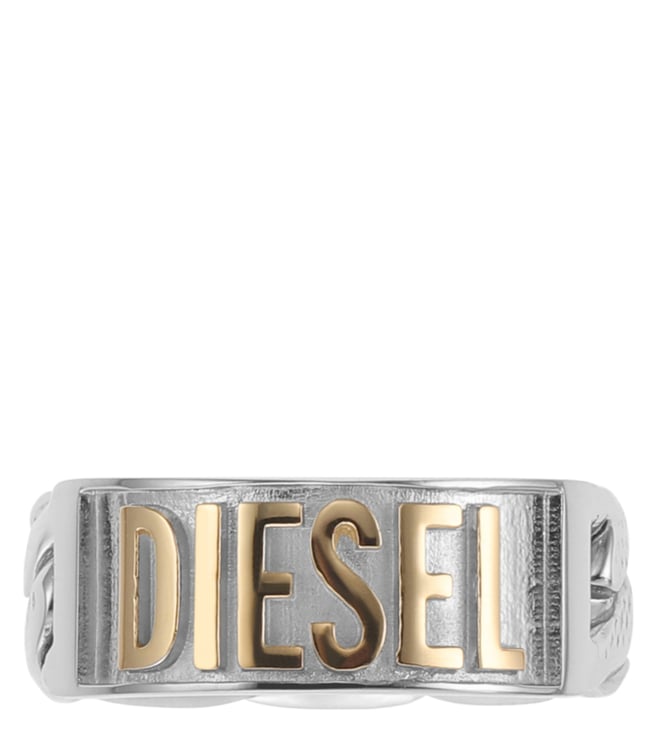 アクセサリー DIESEL STEEL RING LOGO SILVER Y2K 10 Buy Diesel Silver Ring for Men Online @ Tata CLiQ Luxury
