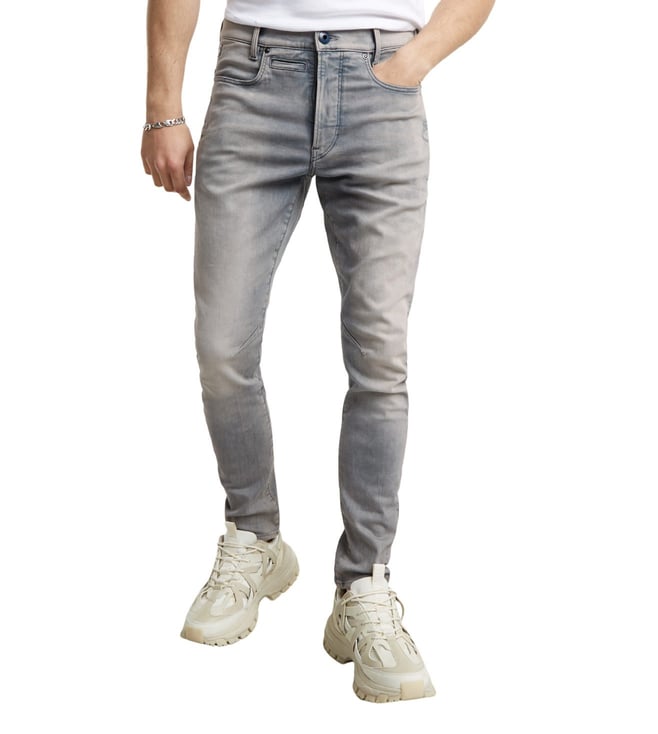 Buy G-Star RAW D-Staq 3D Slim Light Grey Jeans for Men Online