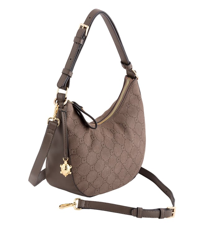 BCBG Paris Gray & Gold Faux Leather Magnetic Tote Shoulder Handbag Purse Bag  | eBay